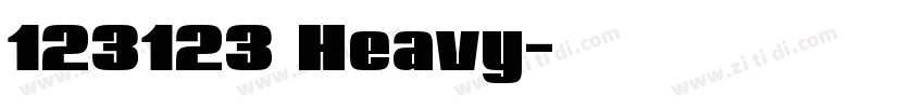 123123 Heavy字体转换